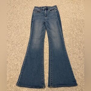 American Eagle Outfitters Dark Blue Flare Jeans